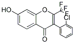 3-(2-CHLORO-PHENYL)-7-HYDROXY-2-TRIFLUOROMETHYL-CHROMEN-4-ONE Struktur