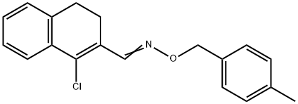 1-CHLORO-3,4-DIHYDRO-2-NAPHTHALENECARBALDEHYDE O-(4-METHYLBENZYL)OXIME Struktur