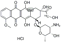 [14-14C]DOXORUBICIN HYDROCHLORIDE Struktur