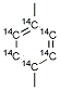 P-XYLENE-(RING-UL-14C) Struktur