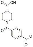 1-(4-NITROBENZOYL)-4-PIPERIDINECARBOXYLIC ACID Struktur