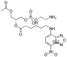 1-ACYL-2-[6-[(7-NITRO-2-1,3-BENZOXADIAZOL-4-YL)AMINO]CAPROYL]-SN-GLYCERO-3-PHOSPHOETHANOLAMINE Struktur