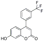 7-HYDROXY-4-(3-TRIFLUOROMETHYLPHENYL)COUMARIN Struktur