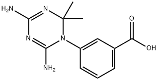 3-(4,6-DIAMINO-2,2-DIMETHYL-2H-[1,3,5]TRIAZIN-1-YL)-BENZOIC ACID Struktur