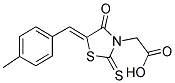 [5-(4-METHYL-BENZYLIDENE)-4-OXO-2-THIOXO-THIAZOLIDIN-3-YL]-ACETIC ACID Struktur