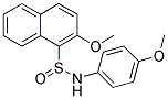 2-METHOXY-N-(4-METHOXYPHENYL)-1-NAPHTHALENESULFINAMIDE Struktur