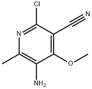 5-AMINO-2-CHLORO-4-METHOXY-6-METHYL-NICOTINONITRILE Struktur