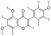 4',5,7-TRIHYDROXYISOFLAVONE, [3H(G)] Struktur