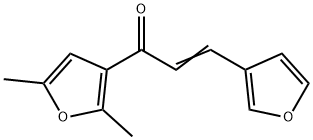 (E)-1-(2,5-DIMETHYL-3-FURYL)-3-(3-FURYL)-2-PROPEN-1-ONE Struktur