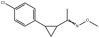 1-[2-(4-CHLOROPHENYL)CYCLOPROPYL]-1-ETHANONE O-METHYLOXIME Struktur