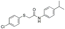 2-[(4-CHLOROPHENYL)SULFANYL]-N-(4-ISOPROPYLPHENYL)ACETAMIDE Struktur