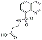 BETA-ALANINE, N-(8-QUINOLINYLSULFONYL)- Struktur