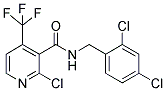 2-CHLORO-N-(2,4-DICHLOROBENZYL)-4-(TRIFLUOROMETHYL)NICOTINAMIDE Struktur