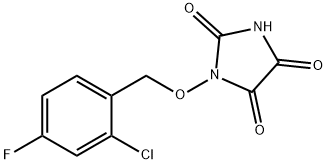 1-[(2-CHLORO-4-FLUOROBENZYL)OXY]-1H-IMIDAZOLE-2,4,5(3H)-TRIONE Struktur