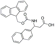 (R,S)-FMOC-3-AMINO-3-(2-NAPHTHYL)-PROPIONIC ACID Struktur