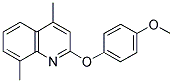 2-(4-METHOXYPHENOXY)-4,8-DIMETHYLQUINOLINE Struktur