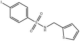 4-IODO-N-(2-THIENYLMETHYL)BENZENESULFONAMIDE Struktur