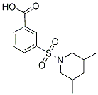 3-(3,5-DIMETHYL-PIPERIDINE-1-SULFONYL)-BENZOIC ACID Struktur