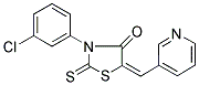 (5E)-3-(3-CHLOROPHENYL)-5-(PYRIDIN-3-YLMETHYLENE)-2-THIOXO-1,3-THIAZOLIDIN-4-ONE Struktur