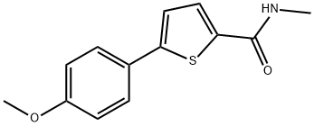 5-(4-METHOXYPHENYL)-N-METHYL-2-THIOPHENECARBOXAMIDE Struktur