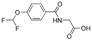 [[4-(DIFLUOROMETHOXY)BENZOYL]AMINO]ACETIC ACID Struktur