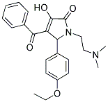 4-BENZOYL-1-(2-(DIMETHYLAMINO)ETHYL)-5-(4-ETHOXYPHENYL)-3-HYDROXY-1H-PYRROL-2(5H)-ONE Struktur