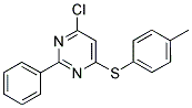 4-CHLORO-6-[(4-METHYLPHENYL)SULFANYL]-2-PHENYLPYRIMIDINE Struktur