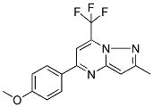 5-(4-METHOXYPHENYL)-2-METHYL-7-(TRIFLUOROMETHYL)PYRAZOLO[1,5-A]PYRIMIDINE Struktur