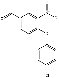 4-(4-CHLOROPHENOXY)-3-NITROBENZENECARBALDEHYDE Struktur