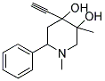 4-ETHYNYL-1,3-DIMETHYL-6-PHENYLPIPERIDINE-3,4-DIOL Struktur