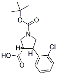 1-[(TERT-BUTYL)OXYCARBONYL]-4-(2-CHLOROPHENYL)PYRROLIDINE-3-CARBOXYLIC ACID Struktur