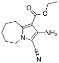 ETHYL 2-AMINO-3-CYANO-6,7,8,9-TETRAHYDRO-5H-PYRROLO[1,2-A]AZEPINE-1-CARBOXYLATE Struktur