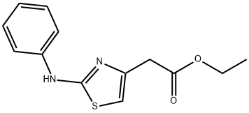 ETHYL 2-(4-(PHENYLAMINO)-3,5-THIAZOLYL)ACETATE Struktur