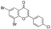 4'-CHLORO-6,8-DIBROMOFLAVONE Struktur