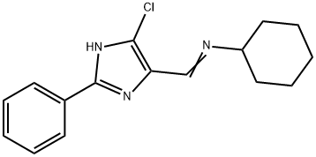 N-[(5-CHLORO-2-PHENYL-1H-IMIDAZOL-4-YL)METHYLENE]-N-CYCLOHEXYLAMINE Struktur