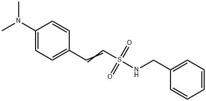 (E)-N-BENZYL-2-[4-(DIMETHYLAMINO)PHENYL]-1-ETHENESULFONAMIDE Struktur