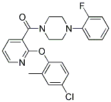 2-(4-CHLORO-2-METHYLPHENOXY)(3-PYRIDYL)4-(2-FLUOROPHENYL)PIPERAZINYL KETONE Struktur