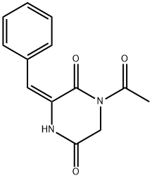 1-ACETYL-3-BENZYLIDENE-PIPERAZINE-2,5-DIONE Struktur