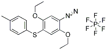 4-DIAZO-1-TOLYLMERCAPTO-2,5-DIETHOXYBENZENE HEXAFLUOROPHOPHATE Struktur