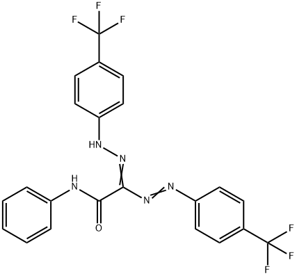 N-PHENYL-2-(2-[4-(TRIFLUOROMETHYL)PHENYL]DIAZENYL)-2-(2-[4-(TRIFLUOROMETHYL)PHENYL]HYDRAZONO)ACETAMIDE Struktur