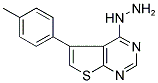 4-HYDRAZINO-5-(4-METHYLPHENYL)THIENO[2,3-D]PYRIMIDINE Struktur