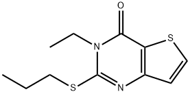 3-ETHYL-2-(PROPYLSULFANYL)THIENO[3,2-D]PYRIMIDIN-4(3H)-ONE Struktur