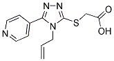 (4-ALLYL-5-PYRIDIN-4-YL-4 H-[1,2,4]TRIAZOL-3-YLSULFANYL)-ACETIC ACID Struktur