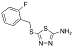 5-(2-FLUORO-BENZYLSULFANYL)-[1,3,4]THIADIAZOL-2-YLAMINE Struktur