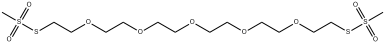 3,6,9,12,15-PENTAOXAHEPTADECANE-1,17-DIYL BIS-METHANETHIOSULFONATE Struktur