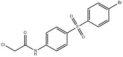 N-(4-[(4-BROMOPHENYL)SULFONYL]PHENYL)-2-CHLOROACETAMIDE Struktur