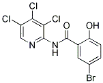 5-BROMO-2-HYDROXY-N-(3,4,5-TRICHLOROPYRIDIN-2-YL)BENZAMIDE Struktur