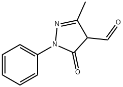 3-METHYL-5-OXO-1-PHENYL-4,5-DIHYDRO-1H-PYRAZOLE-4-CARBALDEHYDE Struktur