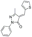 3-METHYL-1-PHENYL-4-(2-THIENYLMETHYLENE)-2-PYRAZOLIN-5-ONE Struktur