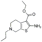 2-AMINO-6-PROPYL-4,5,6,7-TETRAHYDRO-THIENO[2,3-C]PYRIDINE-3-CARBOXYLIC ACID ETHYL ESTER Struktur